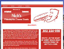 Tablet Screenshot of nicksphilly.com